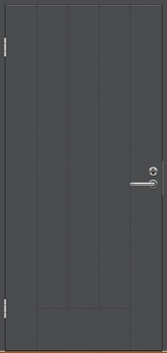 Дверь входная Swеdoor Basic 010 тёмно-серая, M9х21, левая
