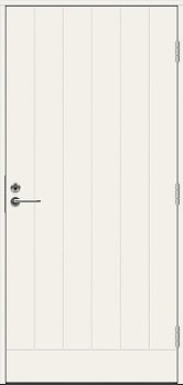 Теплая входная дверь SWEDOOR by Jeld-Wen Function Barents Eco с замком ASSA 565, высотой M23, белая