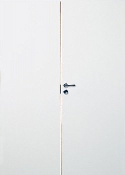 фото ответная часть белой гладкой двери swedoor by jeld-wen easy 201 7х21