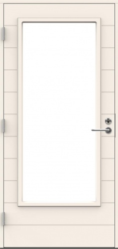 Входная дверь для террас и балконов SWEDOOR by Jeld-Wen Terrace Eco Ontario W18, M10x21, Левая, Белый NCS S 0502-Y