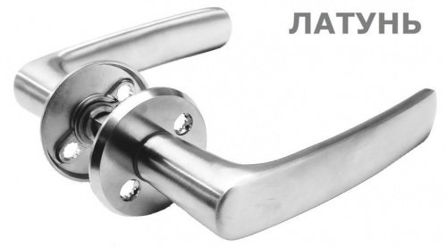 Комплект фурнитуры MULTIHELA на входную дверь в матовом хроме (ручка UL027, цилиндр, скобянка на цилиндр)